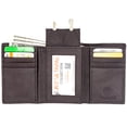 thumbnail image 3 of Genuine Leather Slim Trifold Wallet for Men RFID Safe Wallet Holiday Gift for Him by J.T.C, 3 of 7