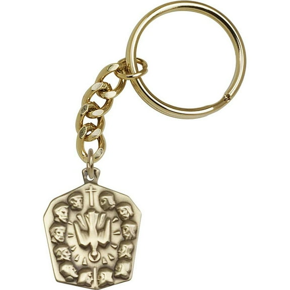 Antique Gold Apostles Keychain