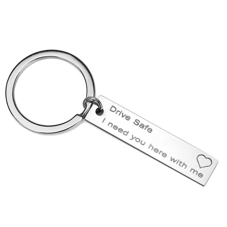 Heiheiup English Jewelry Letter Love Keychain And Simple Women And