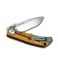 thumbnail image 2 of SPARTAN BLADES Harsey Folder King Tut Edition Titanium & CPM MagnaCut Pocket Knife, 2 of 3