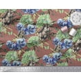 thumbnail image 3 of Soimoi Modal Satin Fabric Rabbit,Lilac & Pansy Floral Print Fabric by Yard 42 Inch Wide, 3 of 3