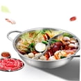 thumbnail image 3 of UPGRATOR Dual Hot Pot Round Cookware with Non-stick Toughened Glass 1Pcs, 3 of 7