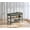 Forest Green, variant on Shoe Bench, Storage Bench, Shoe Rack Bench Entryway, Synthetic Leather with Stitching, Mid-Century Modern, Loads 300 lb, 11.8 x 31.5 x 19.7 Inches