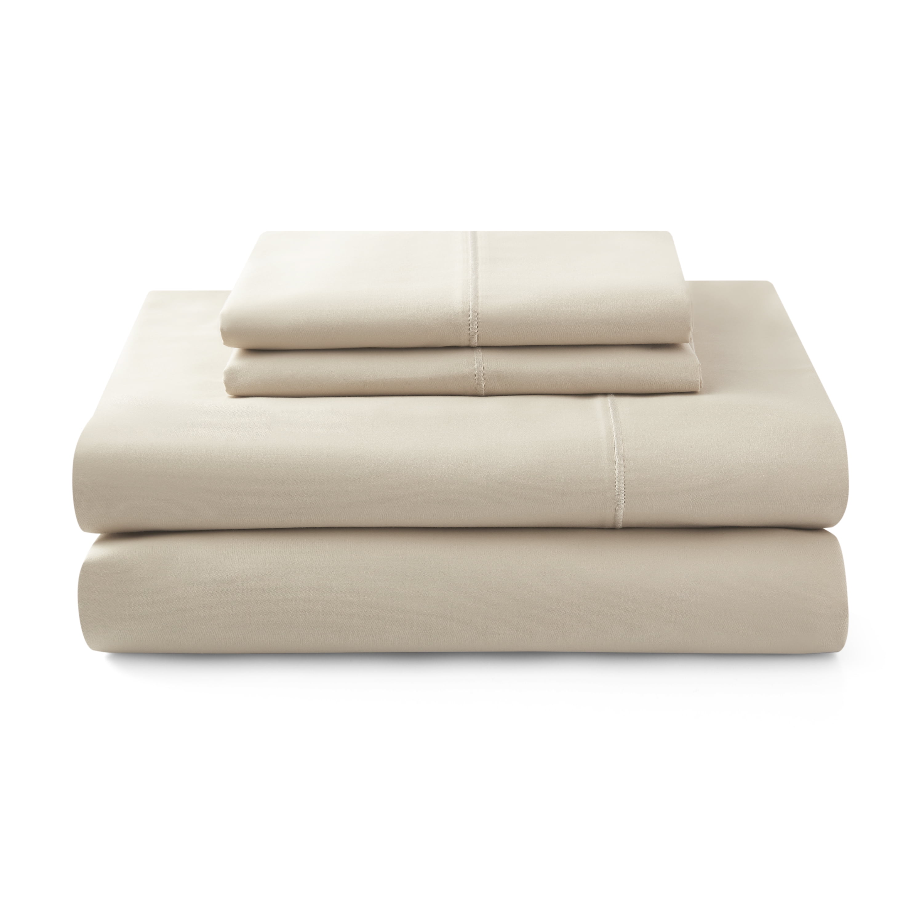 Better Homes & Gardens Performance 400 Thread Count Hygro Cotton Bed Sheet Set, Full, Papyrus Beige