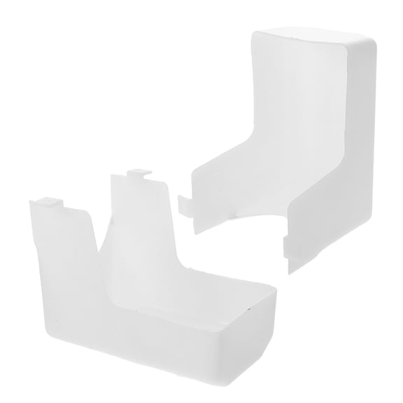 ibasenice 2Pcs White Range Hood Light Panel Replacement Covers with Oil Absorption for Home Kitchen Use