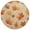 Orange Autumn Leaves Pattern, variant on 15 Inch Round Grid Plate Mats Heat Non-Slip Resistant PVC Placemats for Kitchen Dining Table Decor Orange Autumn Leaves Pattern 1PCS