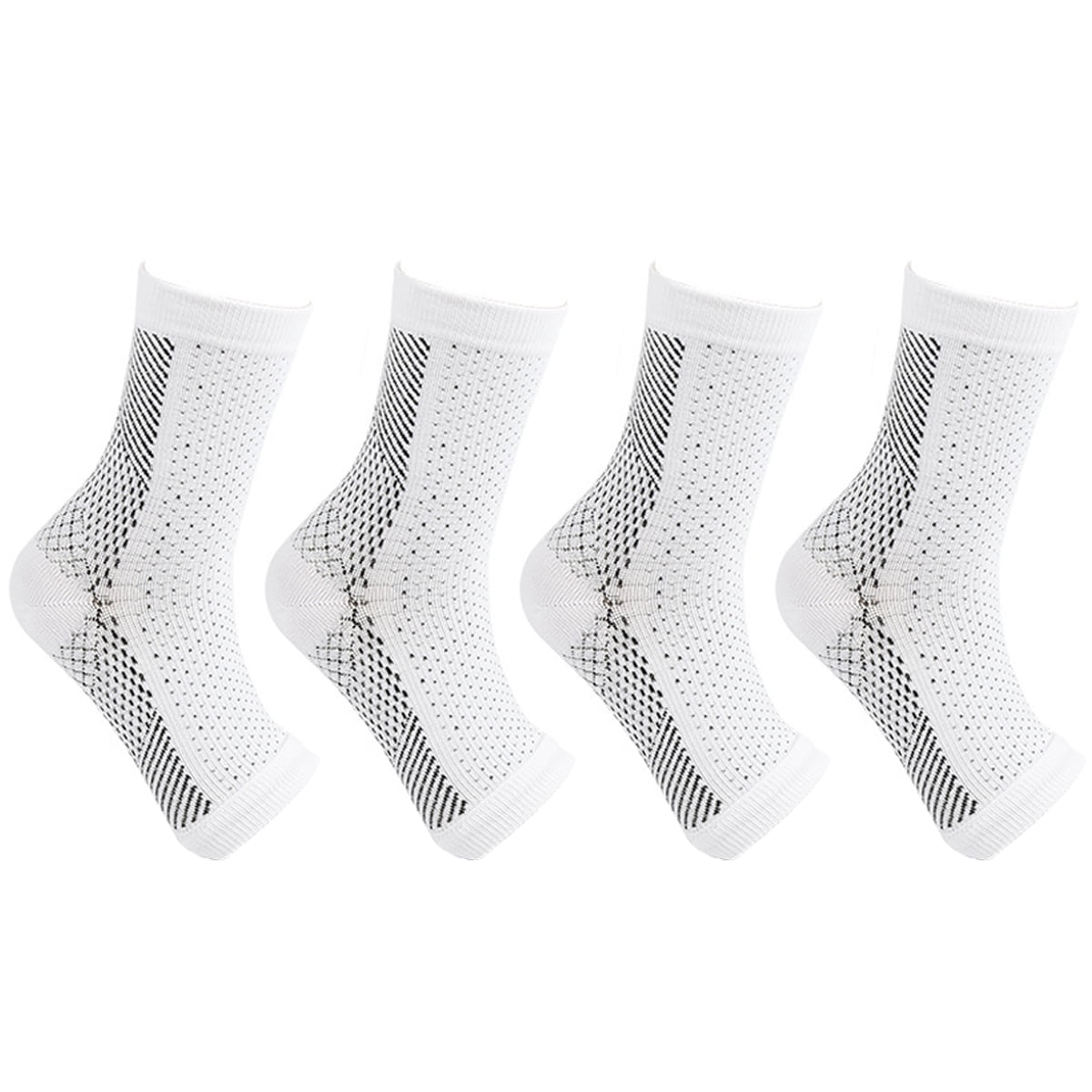 4Pairs Soothe Socks for Neuropathy Pain,Ankle Brace Compression Support