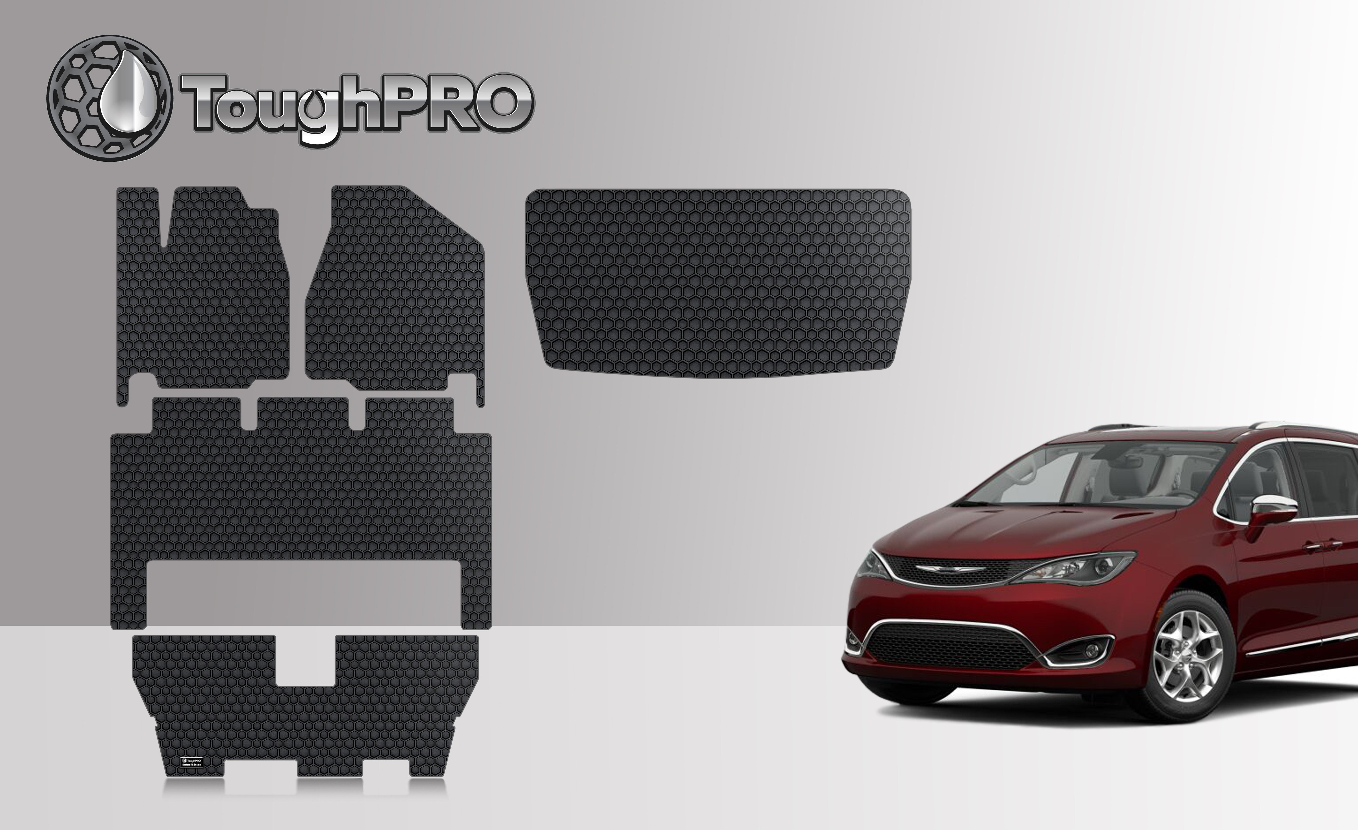 ToughPRO Floor Mat Accessories 1st, 2nd & 3rd Row + Cargo Mats