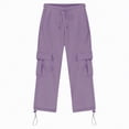 thumbnail image 5 of NOLDARES Boys Sweatpants Kids Athletic Pants Causal Joggers Workout Clothes with Pocket Drawstring(Purple,11-12 Years), 5 of 6