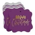 thumbnail image 3 of Inkdotpot Pack Of 50 Merry Christmas Paper Tags DIY Craft Bracket Shape Real Gold Foil Hang Tags, 3 of 7