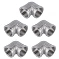 thumbnail image 2 of Pipe Connection Adapter,5Pcs 304 Stainless Steel Pipe Fittings Elbow Connector Remarkable Clarity, 2 of 8