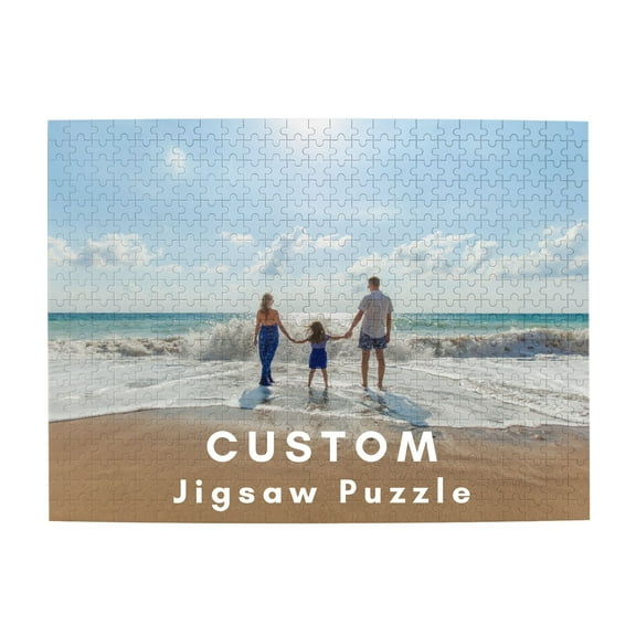 Personalized Custom Jigsaw Puzzle - Unique Customized Gift for Family, Friends, Loved Ones on Holidays and Birthdays - 500 Pieces Horizontal.
