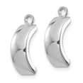 thumbnail image 2 of 14K White Gold Earring J-Hoop Women'S 12 mm 5 Polished Jackets, 2 of 3