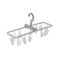 thumbnail image 2 of PRETXORVE Folding Dryer Hanger with 12 Clips Children Adults Dryer Windproof Socks Drying Rack Hanger, 2 of 9