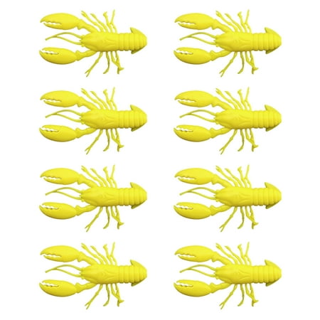 Koiauber 8 Pcs Soft Baits Fishing Lures Realistic Looking Vivid Color Mini Size Shrimp Fake Baits Artificial Lures