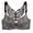 Silver, variant on IROINNID Demi Cup Bras For Women Graphic Prints Leopard Front Buckle Without Steel Ring Traceless Underwear