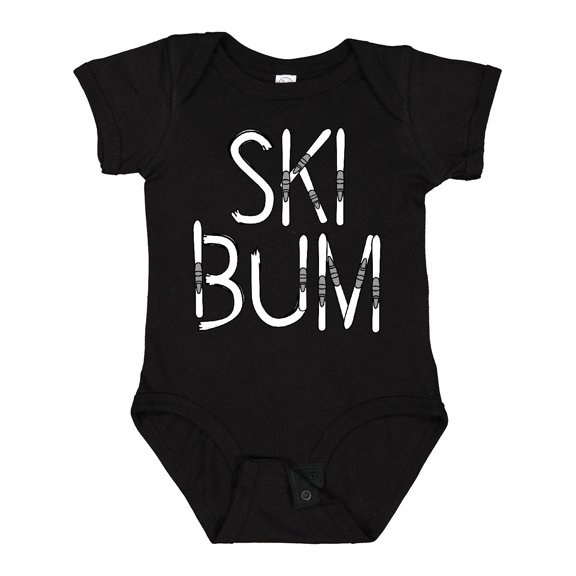 Inktastic Ski Bum Boys or Girls Baby Bodysuit
