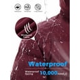 thumbnail image 6 of Wantdo Women's Big and Tall Jacket Quilted Puffer Jacket Long Winter Parka Jacket Wine Red 2XL, 6 of 12