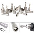 thumbnail image 3 of 10 piezas de destornillador de 6-19 mm - adaptador de broca, hexagonal para destornillador de tuerca de taladro manual, destornillador eléctrico, llave de vaso (acero al cromo vanadio), 3 of 5
