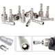 thumbnail image 2 of 10 piezas de destornillador de 6-19 mm, adaptador de puntas hexagonal para destornillador de tuercas para taladro manual, destornillador eléctrico, llave de tubo (acero al cromo vanadio), 2 of 4