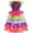 a-Hot Pink4958, variant on VNKIDY Girls Carnival Dress Kids Rainbow Multi Color Tutu Dress Sequin Bodice Ruffled Tiered Tulle Skirt Fluffy Sleeve Crewneck Dress For Party Carnival Holiday Wear Fashionable Dress