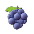 thumbnail image 1 of ShenMo 1pcs Creative Refrigerator Magnetic Sticker Acrylic Personality Fruit Magnetic Sticker Lemon Stone (Blueberries), 1 of 5