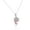 Pink, variant on 925 Sterling Silver 3D Enamel Two Dolphins Couple Charm Pendant Necklace, 18"
