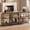 Brown+Black, variant on Tarnorci 66.9 Inch Extra Long Sofa Table, Narrow Long Sofa Console Tables Behind Couch Table with Open Storage Shelf, Gray+Black