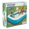 Bluescape 10Foot Blue Inflatable Rectangular Family Swimming Pool