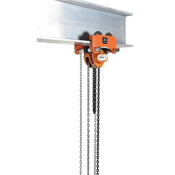 Vestil Manufacturing LOW-2G Low Headroom Chain Hoist Trolley Gear, 2000 lbs