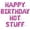 Pink, variant on Letter Balloons - HAPPY BIRTHDAY HOT STUFF 16" Inch Alphabet Letters Foil Mylar Balloon Birthday Party Banner (Gold)