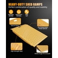 thumbnail image 4 of 36"x24" Shed Ramp for Riding Mower Anti-Slip Punch Plate Ramp for ATV Motorcycle,750Lbs Capacity Load, 4 of 9
