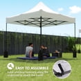 thumbnail image 6 of Outsunny 10' x 10' Replacement Canopy Top for Pop Up Canopy Tent with 4 Sand Bags, UPF50+ Protection, White, 6 of 6