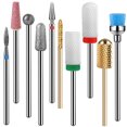 thumbnail image 1 of 10PCS Nail Drill Bit Set Professional Creative Nail Art Tool Manicure Drill Bit, 1 of 10