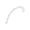 Genuine OE Infiniti Wheel Opening Molding - 63861-1BA0B