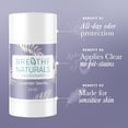thumbnail image 3 of Breathe Naturals Deodorant - 24 Hour Freshness - Aluminum Free & Vegan - For Sensitive Skin, Men, Women & Kids - 2.6 oz Stick - Made in the USA - (Lavender Vanilla), 3 of 9