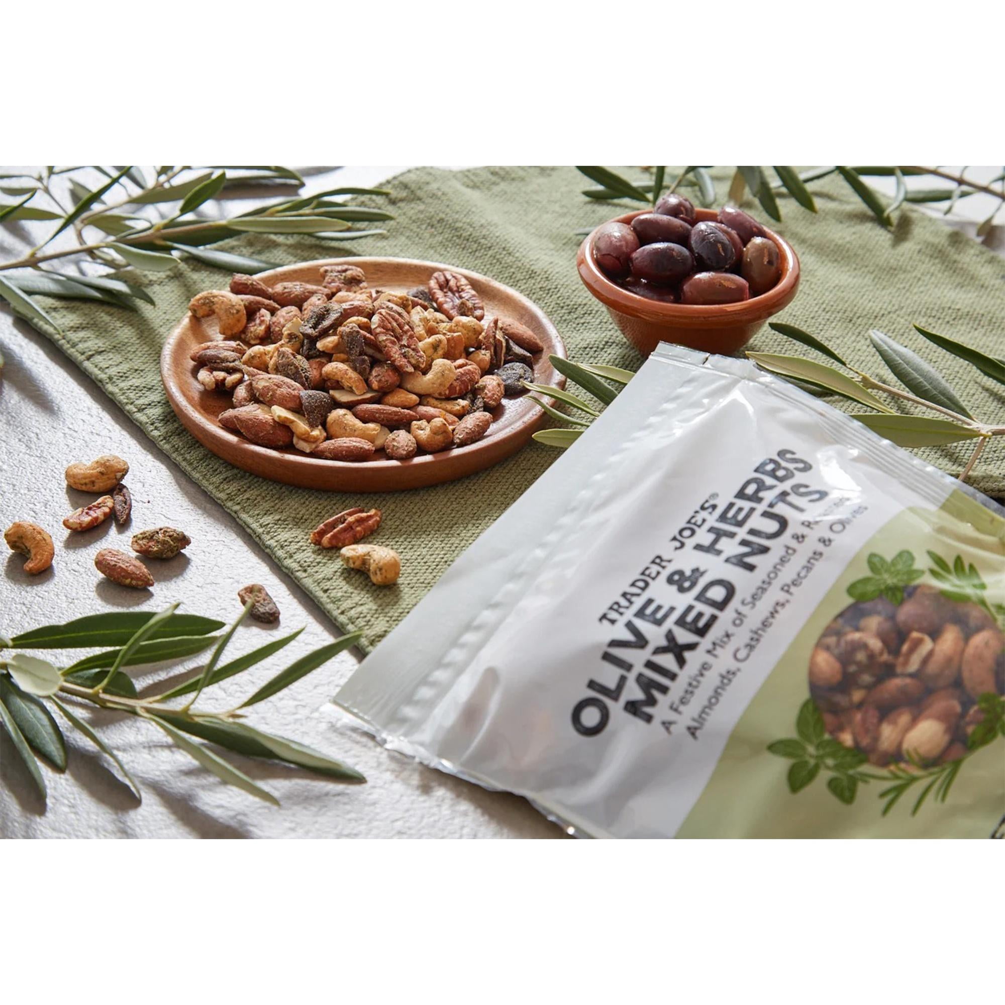 4 Pack of Trader Joe’s Olive & Herbs Mixed Nuts - classic products | 10 Oz a Pack | Buy from RADYAN