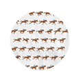 thumbnail image 2 of KDAGR 60 inch Round Beach Towel Blanket Jockey Races Horse Silhouette Derby Gallop Equestrian Competition Travel Circle Circular Towels Mat Tapestry Beach Throw, 2 of 2