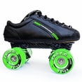 thumbnail image 1 of Jaspo Pro Hyper Furious High Speed Quad Shoe Skates For Professional And Intermediate Users. Fitted With Abec9 And 65mm Shr Pu Wheels For All Age Groups Boys Girls, 1 of 5