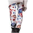 thumbnail image 3 of Vivianyo HD Women's Independence Day Yoga Patriotic Pants Fashion Casual 4Th Of July American Flag Print Leggings with Yoga Sport Elastic Slim Pants（All Colors and Sizes）, 3 of 5
