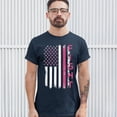 thumbnail image 3 of Tee Hunt Fight Breast Cancer T-Shirt Ribbon Awareness Cure Hope Men's Novelty Shirt, Navy Blue, Large, 3 of 5