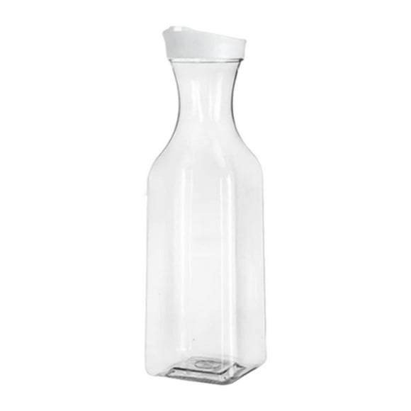 DOLITY Iced Tea Pitcher 1500ml Portable Juice Bottle for Dining Table Beach Fishing Square