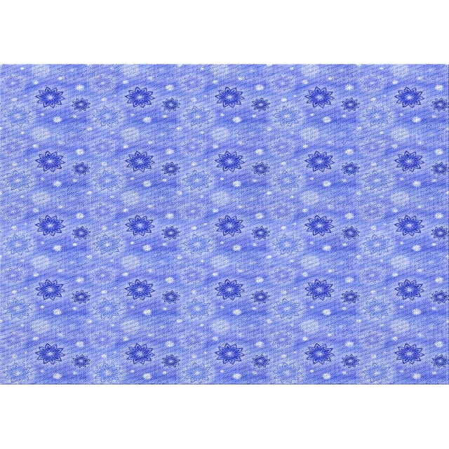Ahgly Tapis Rectangulaire Lavable en Machine Intérieur Transitionnel Bleu Ciel, 2 Pieds x 4 Pieds