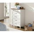 White 5 Drawer Kids Dresser Chests for Bedroom,Small Dresser for Kid
