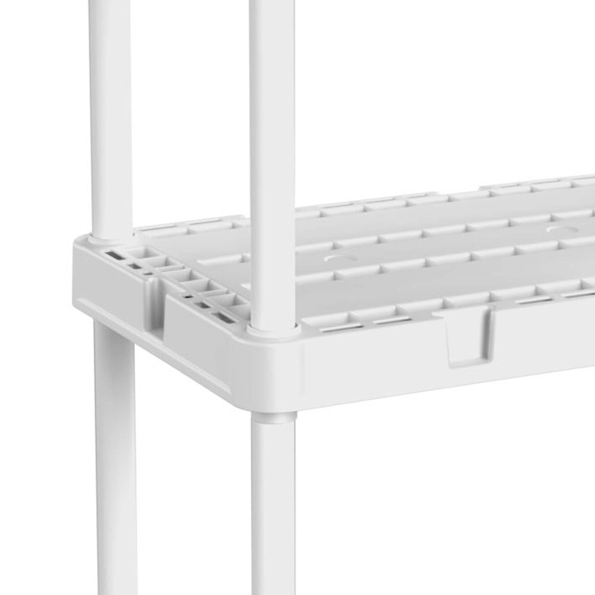 Gracious Living Knect A Shelf 3 Shelf Interlocking Storage Units (2 Pack)
