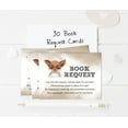 thumbnail image 3 of Inkdotpot 30Fox Jungle Animals Baby Shower Book Request Cards Bring A Book Instead Of A Card Baby Shower Invitations Inserts Games, 3 of 6
