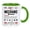 Green, variant on Mechanic Themed Matte Coffee Mug With Wrench Graphic, Funny Mechanic Definition Cup Novelty Appreciation Gift For Dad Mechanic Husband
