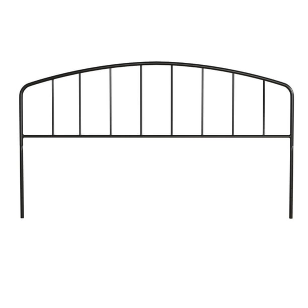 Hilale Furniture Tolland Arched, Black Wrought Iron Headboard King Size