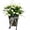 White, variant on Floral Ornament for Home Elegant for Doors and Windows Live Courtyard Indoor Seasonal Display High- Polyester