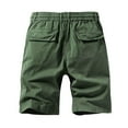 thumbnail image 3 of Men's Cargo Shorts Men's Shorts Athletic Work Short Pants Casual Sweat Shorts Chino Cotton Shorts Drawstring Elastic Waist Golf Shorts Summer Beach Shorts, 3 of 3